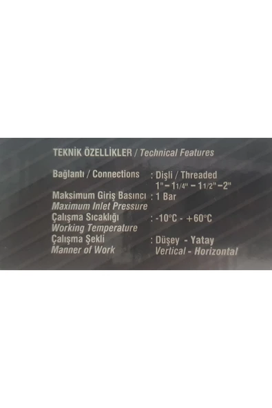 Targaz Deprem Vanası DN 25 (1") - 3