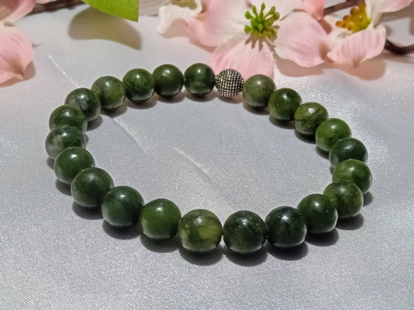 Jade'm Gold Kanada Yeşim Doğaltaş Bileklik - 2