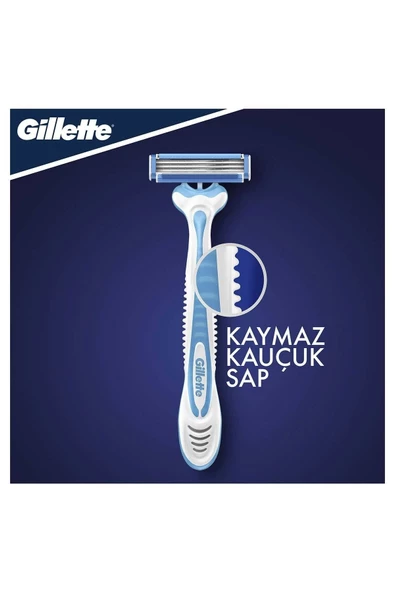 Gillette Blue 3 Plus Cool Tıraş Bıçağı 6'LI 1 Paket - Resim 3