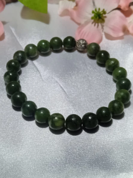 Jade'm Gold Kanada Yeşim Doğaltaş Bileklik