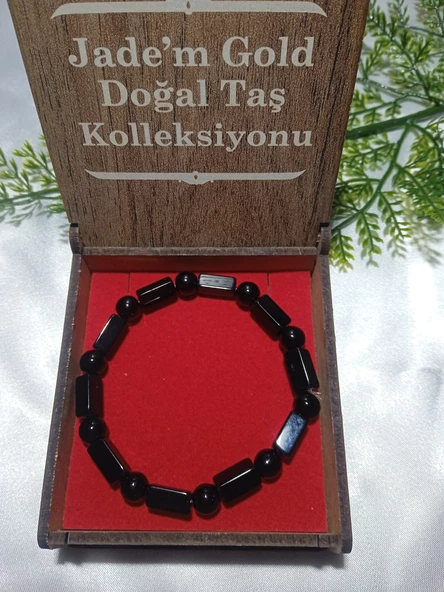Jadem Gold Özel kutulu oniks bileklik - 3