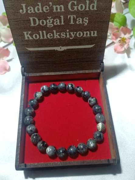 Jade'm Gold Spekrolit Labrodolit Doğaltaş Bileklik - 3