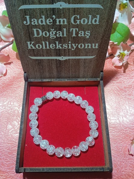 Jade'm Gold Termal Kuvars Doğaltaş Bileklik - 3