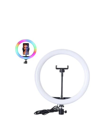 Blue Spectrum MJ20 Rgb Ring Light 20CM LED Video Işığı (Ayak Dahil)