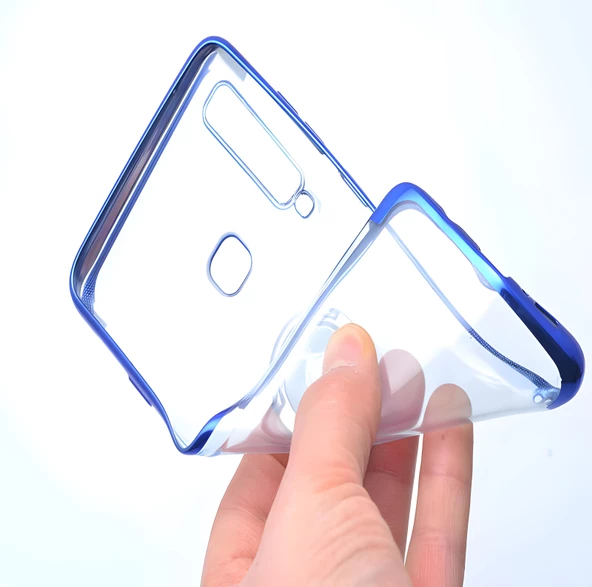 Galaxy A9 2018 Kılıf Gess Kenarları Renkli Yüzük Aparatlı Kılıf - Resim 9