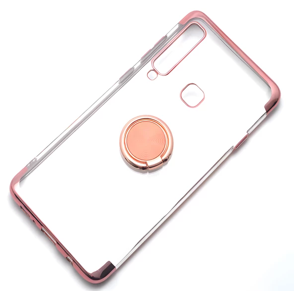 Galaxy A9 2018 Kılıf Gess Kenarları Renkli Yüzük Aparatlı Kılıf - Resim 4