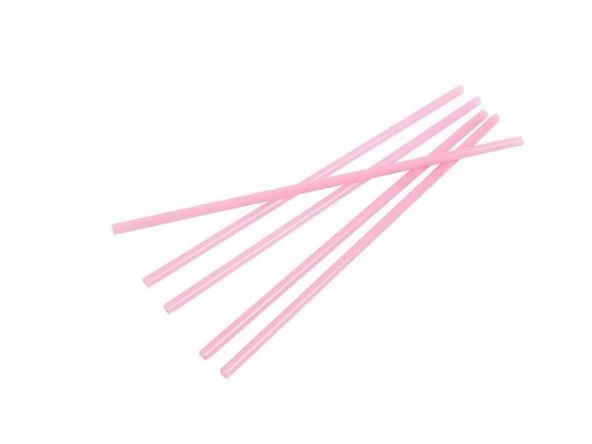 Pembe Pvc Pipet 48 Adet 22Cm - 6