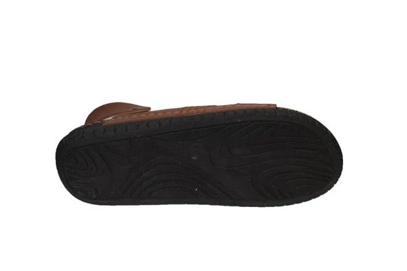 GEZER Erkek Siyah Sandalet Terlik Ortopedik Comfort tabanlı - 10