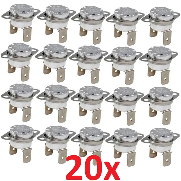 20 Adet KSD302 60C 16A Limit Termostat - 3