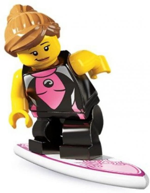 Lego Minifigür - Seri 4 - 8804 - Surfer Girl