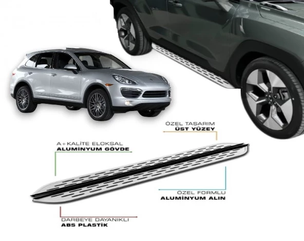 PORSCHE CAYENNE 2010 2011 2012 2013 2014 2015 2016 2017 YAN BASAMAK ürün görseli 1