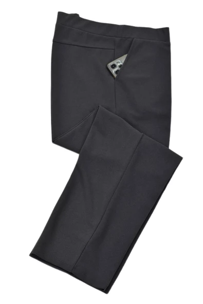 Kadın Büyük Beden Kumaş Pantolon Lastikli 2200 BGL-ST02974 - Resim 10