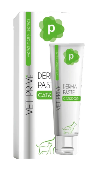 Vet Prive Derma Pasta Kediler ve Köpekler için Dermatolojik 100 gr.