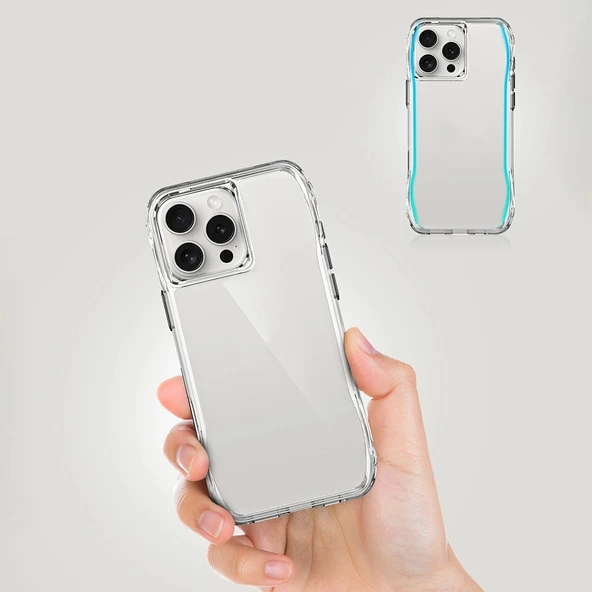 iPhone 16 Pro Kılıf SGS Military Test Sertifikalı Şeffaf Redclick İncek Kapak - Resim 10