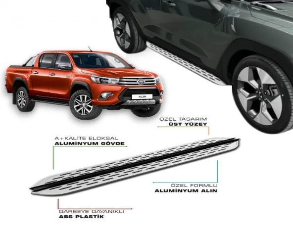 TOYOTA HILUX 8 2015 2016 2017 2018 2019 2020 2021 2022 2023 2024 2025 YAN BASAMAK ürün görseli 1