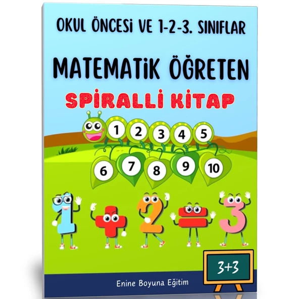 Çocuklara Matematik Öğreten Kitap (Spiralli)