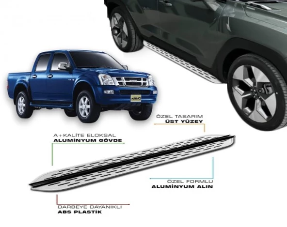 ISUZU D MAX 1 2005 2006 2007 2008 2009 2010 2011 2012 YAN BASAMAK ürün görseli 1