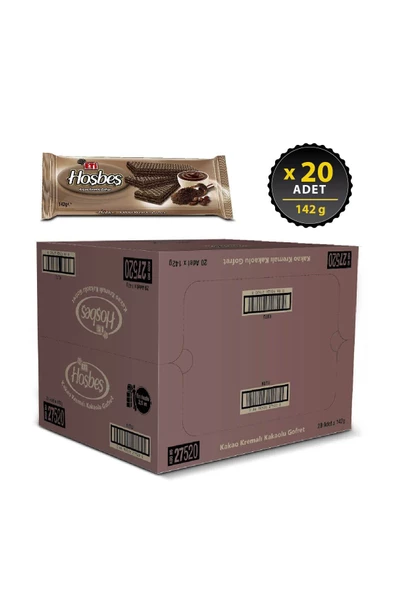 Eti Hoşbeş Kakao KremalI Gofret 142 g x 20 Adet - 2