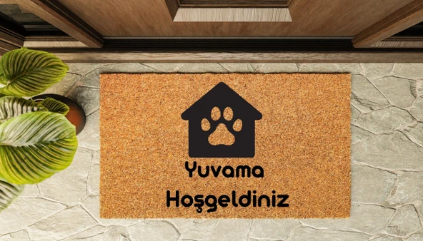 Kapı Önü Paspası Özel Tasarım Koko Model Pati Ev PK-1604