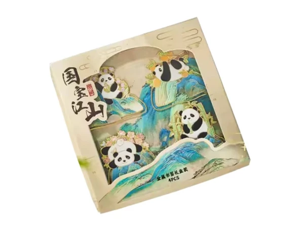 Panda Model 4 Adet Metal Kitap Ayraçı