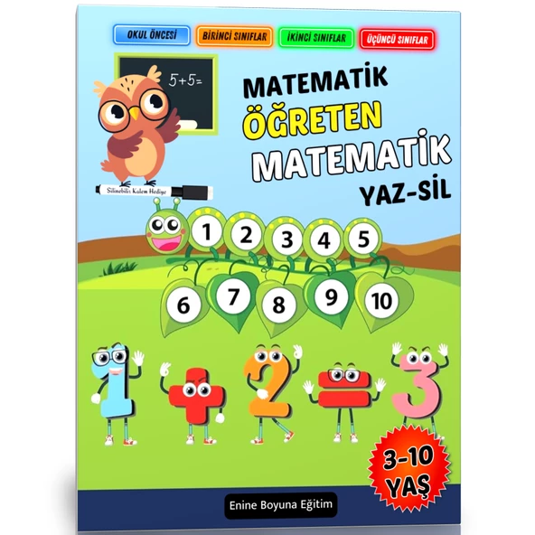 Çocuklara Matematik Öğreten YAZ-SİL Kitabı (Spiralli) ürün görseli 1