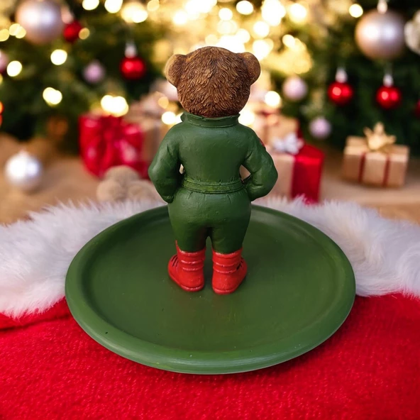 Teddy Bear Ralph L Çerezlik - Kahvaltı - Kahve - Meyve Sunum Tabağı - 3