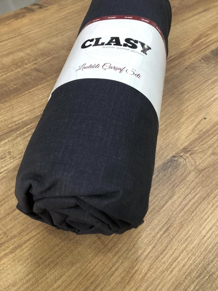 Clasy Battal Çift Kişilik %100 Pamuk Lastikli Çarşaf + 2 Adet Yastık Kılıfı 180 x 200 - 6