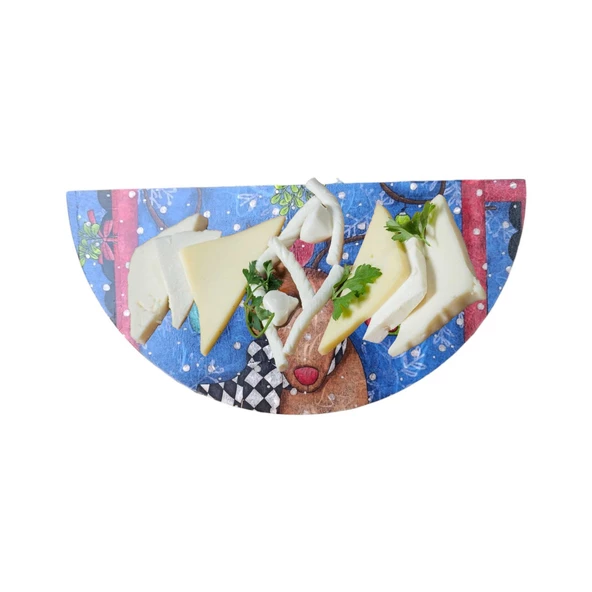 Yarım Ay Şeklinde Sunumluk, Tepsi - Yılbaşı, Noel, Özel Etkinlik, Sunumluk - 2