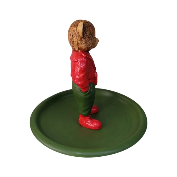 Teddy Bear Ralph L Çerezlik - Kahvaltı - Kahve - Meyve Sunum Tabağı - 5