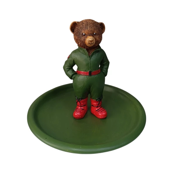 Teddy Bear Ralph L Çerezlik - Kahvaltı - Kahve - Meyve Sunum Tabağı - 7