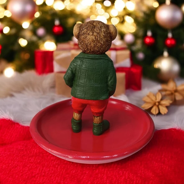 Teddy Bear Ralph L Çerezlik - Kahvaltı - Kahve - Meyve Sunum Tabağı - 3