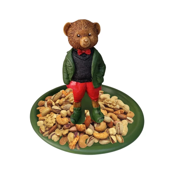 Teddy Bear Ralph L Çerezlik - Kahvaltı - Kahve - Meyve Sunum Tabağı - 7
