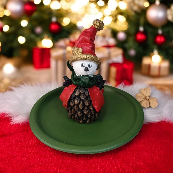 Yılbaşı Kardan Adam Geyiği Çerezlik - Kahvaltı - Kahve - Meyve Sunum Tabağı - 3