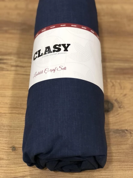 Clasy Battal Çift Kişilik %100 Pamuk Lastikli Çarşaf + 2 Adet Yastık Kılıfı 180 x 200 - 4