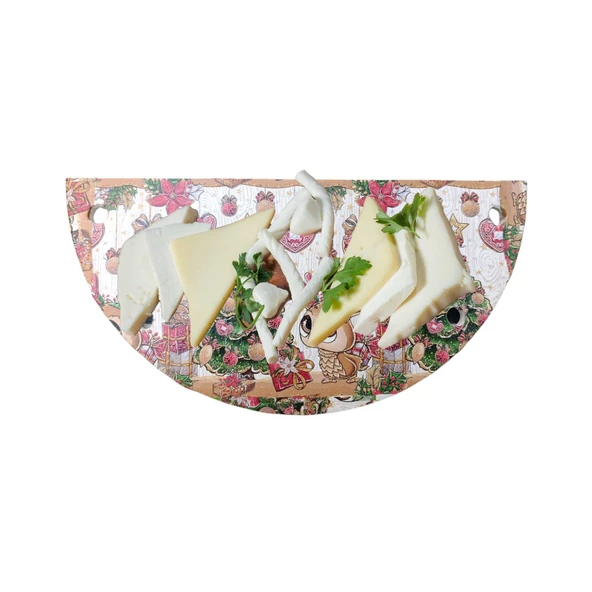 Yarım Ay Şeklinde Sunumluk, Tepsi - Yılbaşı, Noel, Özel Etkinlik, Sunumluk - Resim 2