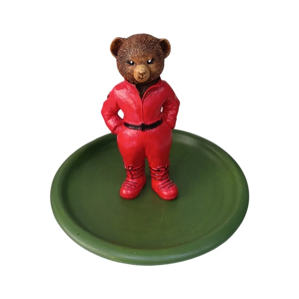 Teddy Bear Ralph L Çerezlik - Kahvaltı - Kahve - Meyve Sunum Tabağı - 4