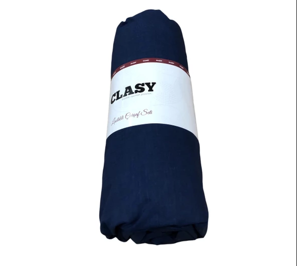 Clasy Battal Çift Kişilik %100 Pamuk Lastikli Çarşaf + 2 Adet Yastık Kılıfı 180 x 200 - 3