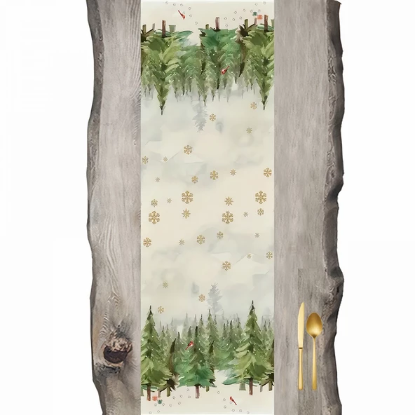 Yılbaşı, Noel, Christmas Kış Keyfi Ranır - Runner - Resim 2