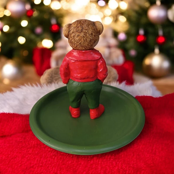 Teddy Bear Ralph L Çerezlik - Kahvaltı - Kahve - Meyve Sunum Tabağı - 3