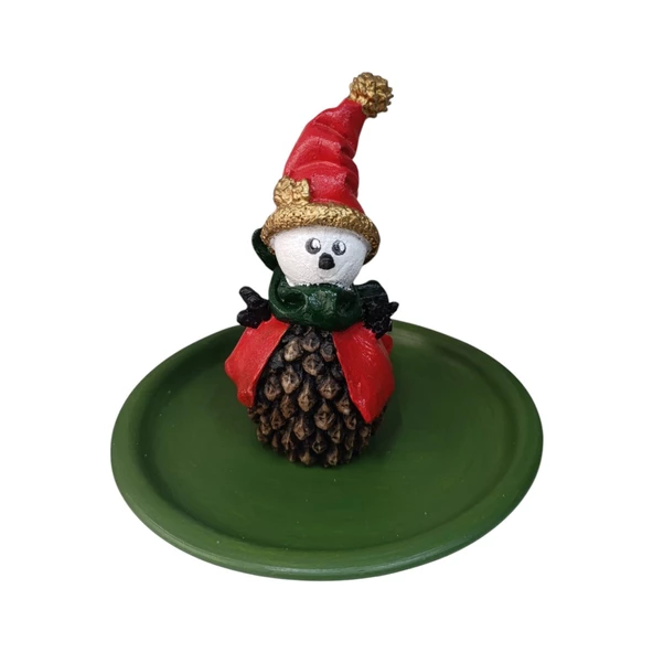 Yılbaşı Kardan Adam Geyiği Çerezlik - Kahvaltı - Kahve - Meyve Sunum Tabağı - 8