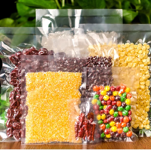 25X35 Cm Endüstriyel Tip 5 KG 350 ADET 80 Mikron Gıda Vakum Şarküteri Bakliyat Peynir Poşeti Torbası - 3