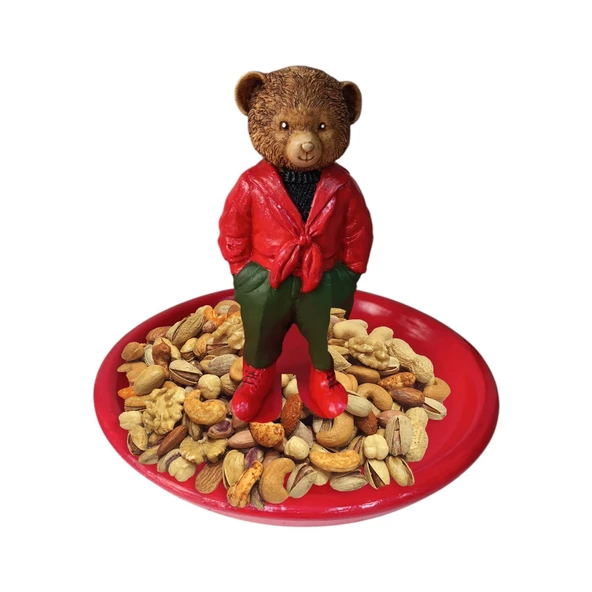 Teddy Bear Ralph L Çerezlik - Kahvaltı - Kahve - Meyve Sunum Tabağı - 2