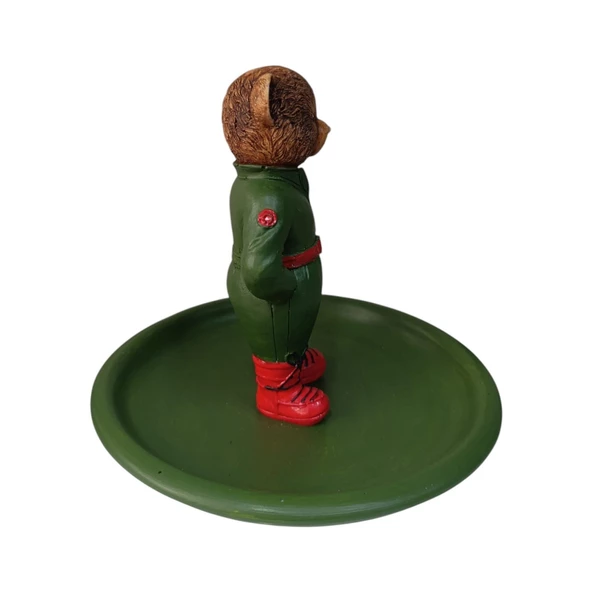 Teddy Bear Ralph L Çerezlik - Kahvaltı - Kahve - Meyve Sunum Tabağı - 6