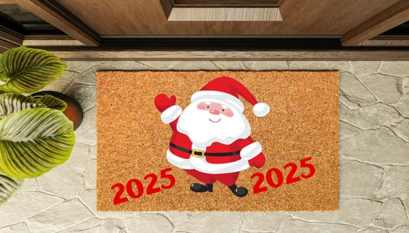 Kapı Önü Paspası Yeni Yıl 2025 Özel Tasarım Koko Model 154