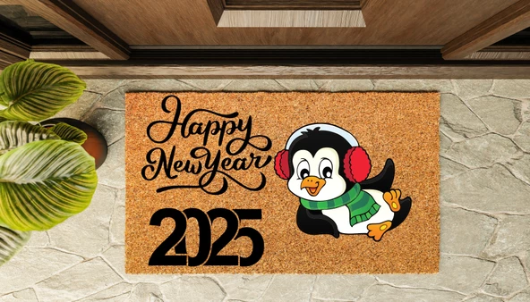 Kapı Önü Paspası Yeni Yıl 2025 Özel Tasarım Koko Model 118