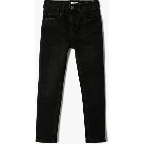 BOYS BLACK SKINNY FIT DENIM - 5