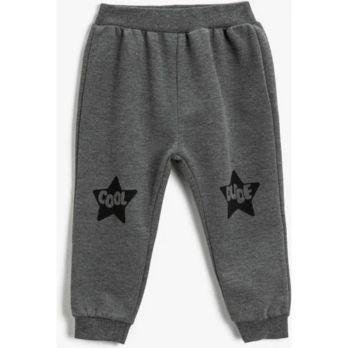 BASKI DETAYLI SWEAT BOTTOM