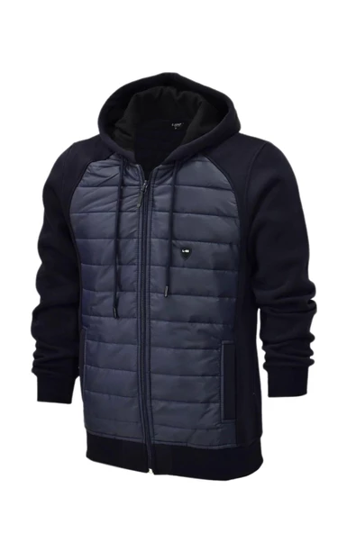 Erkek Kapitone Modelli Kapüşonlu Mont BGL-ST04149 - 4
