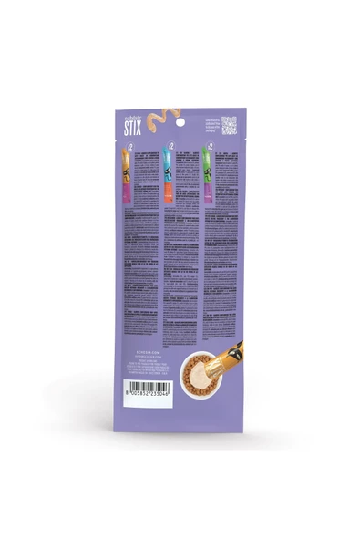 Schesir Stix 2 X Tavuk / 2 X Somonlu / 2 X Ördekli Krem Çeşit Paketi 6 X 15 G - 5