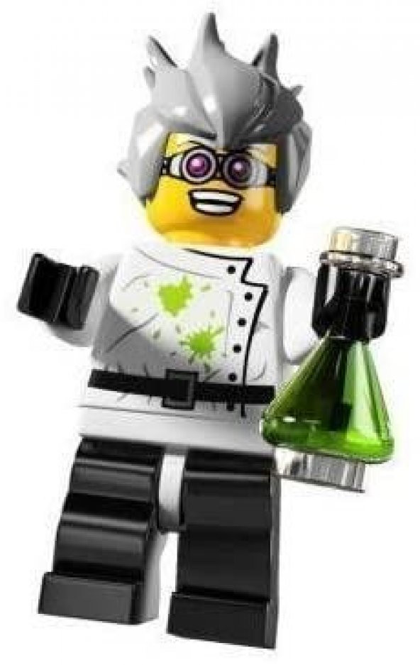 Lego Minifigür - Seri 4 - 8804 - Crazy Scientist